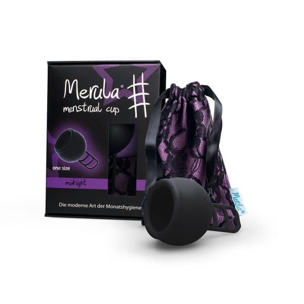 Cupa menstruala Merula Midnight negru marime universala